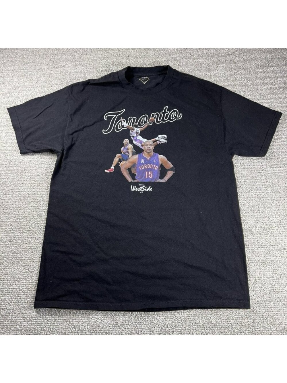 The Westside Vince Carter NBA Slim Fit T-shirt Black Men’s Size XL